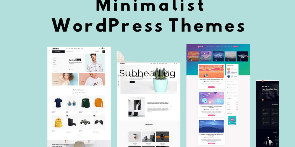 Minimalist WordPress Themes Image